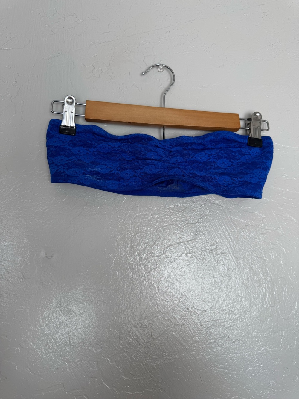 PINK Victoria's Secret Royal Blue Lace Bandeau